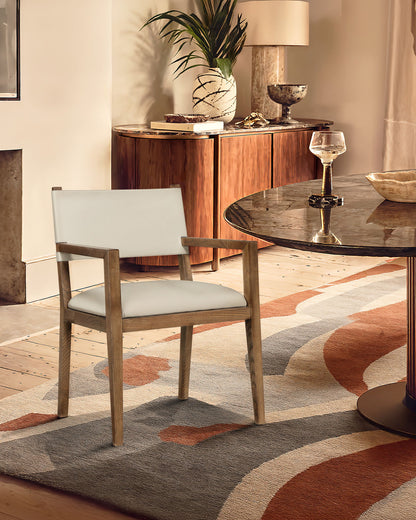 Avon - Vegan Leather Dining Arm Chair