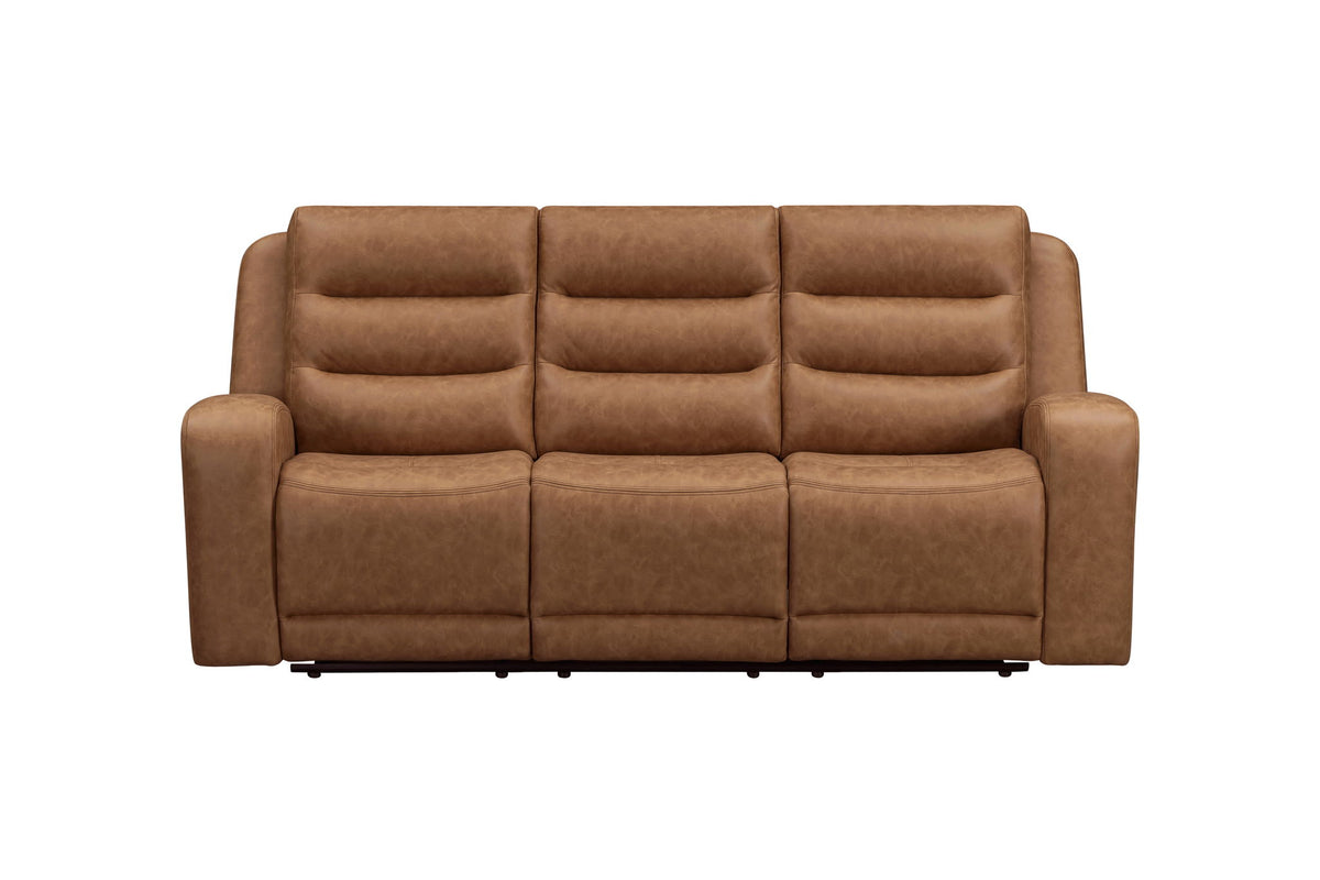 Napa - Manual Triple Recline Sofa - Wrangler Clay