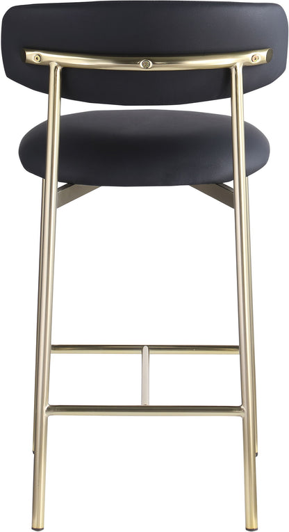 Lupita - Counter Stool With Brushed Gold Frame (Set of 2)