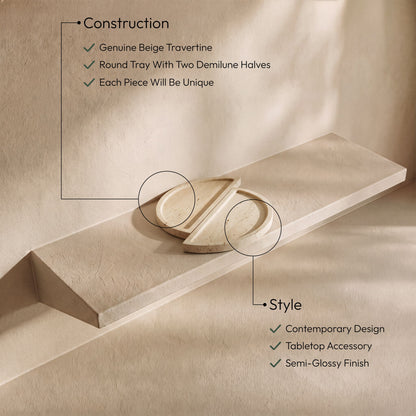 Patrice - Travertine Tray