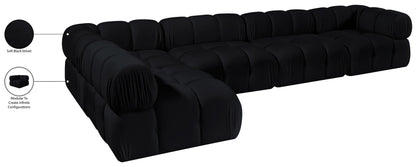 Orin - Velvet 5 Piece Modular Sectional