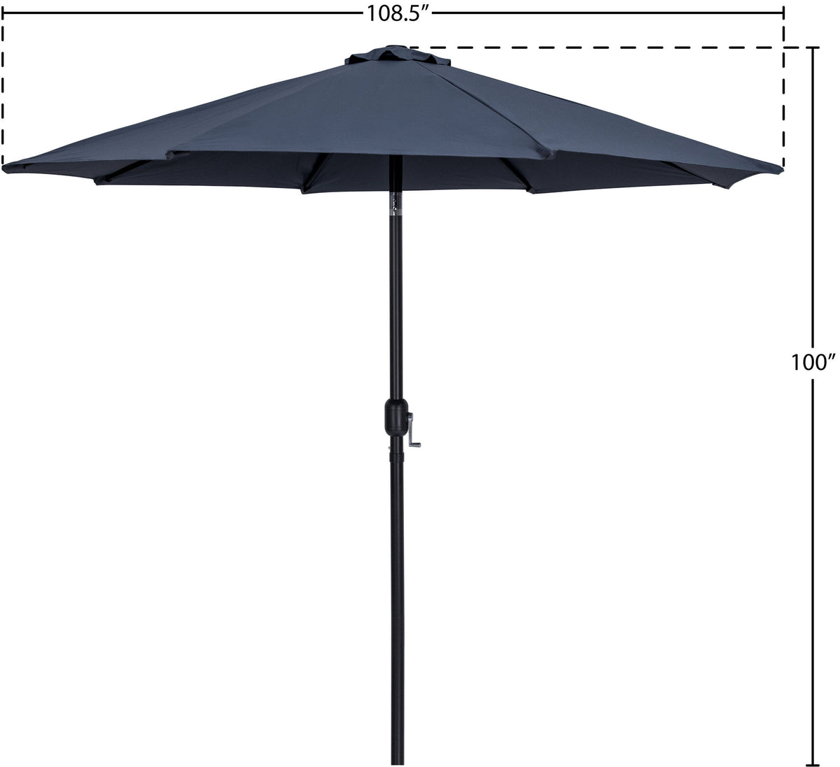 Fiji - Patio Umbrella With Black Pole
