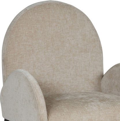Waldorf - Chenille Dining Arm Chair With Black Legs