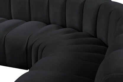 Arc - Velvet 5 Piece Corner Modular Sofa