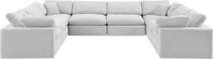 Comfy - 8 Piece Velvet Modular Sectional