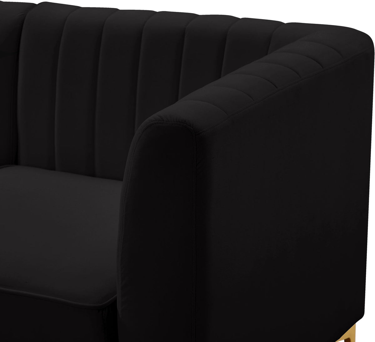 Alina - 8 Piece Velvet Modular Sectional