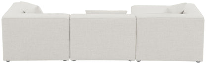 Cube - Linen 4 Piece Modular Sectional With Chaise