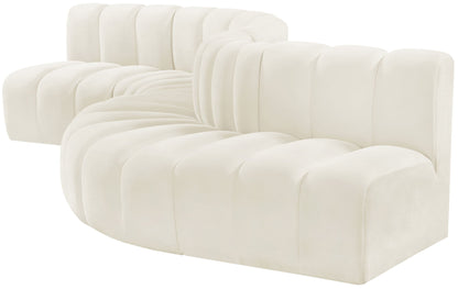 Arc - Velvet 6 Piece Curved Modular Sofa
