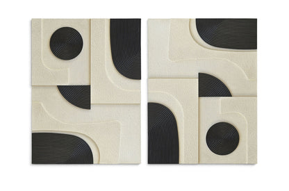 Element - Mango Wood 2 Piece Wall Art