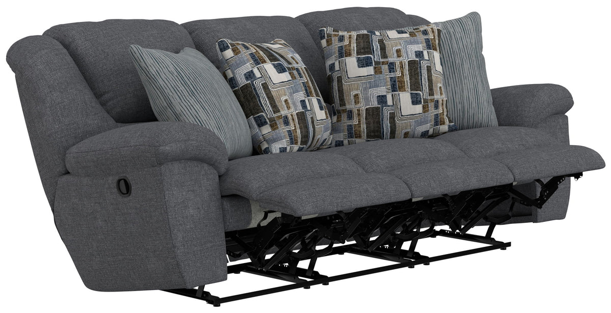 Trifecta - Sofa With 3 Recliners and Drop Down Table