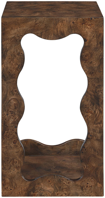 Vassa - Burl Veneer End Table