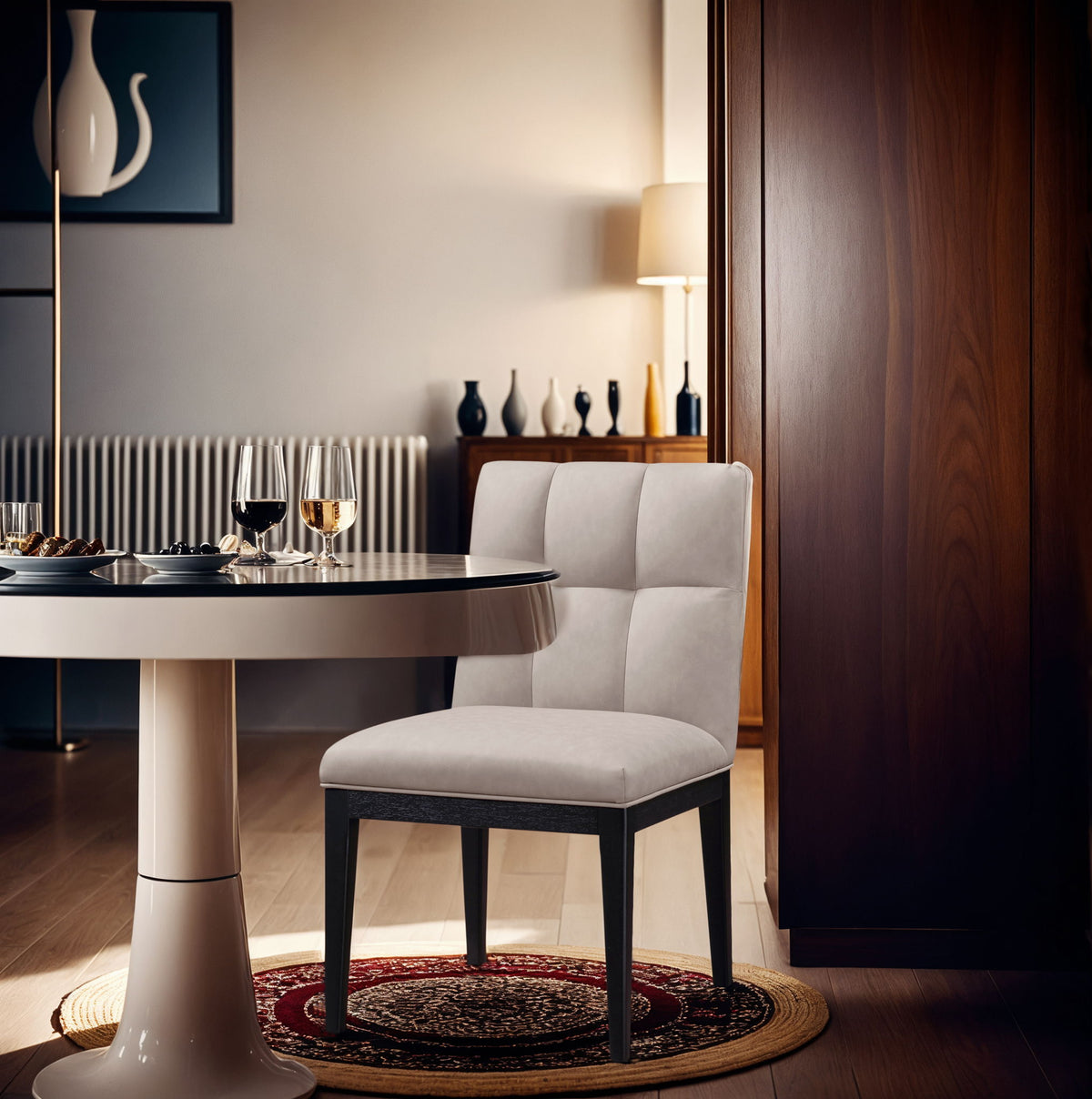 Adrian - Dining Side Chair (Set of 2) - Black Legs