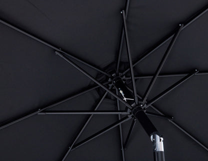 Fiji - Aluminum Patio Umbrella With Round White And Black Base