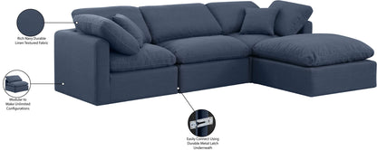 Indulge - Linen 4 Piece Modular Sectional With Chaise