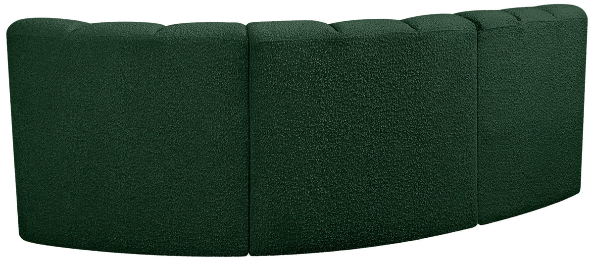 Arc - Boucle Fabric 3 Piece Sofa