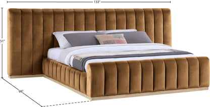Amara - Velvet Upholstered Bed