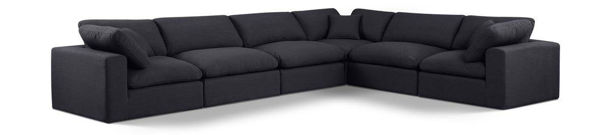 Comfy - 6 Piece Linen Modular Corner Sectional