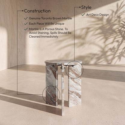 Vernazza - Genuine Marble Table