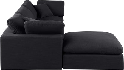 Comfy - 4 Piece Linen Fabric Modular Sectional With Chaise