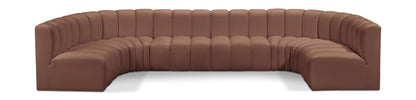 Arc - Faux Leather Modular U-Shaped Sectional