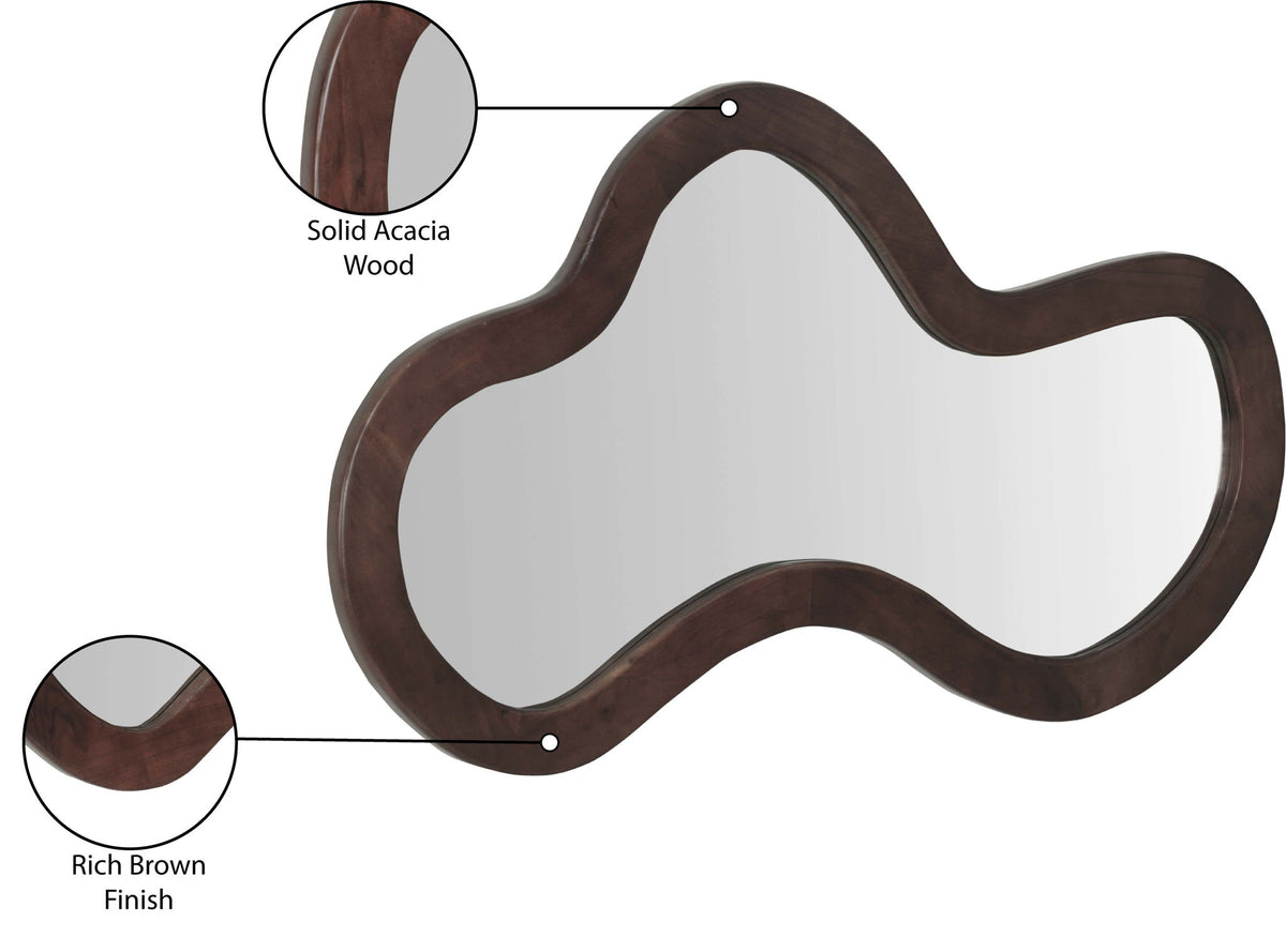 Oblique - Mirror - Wood