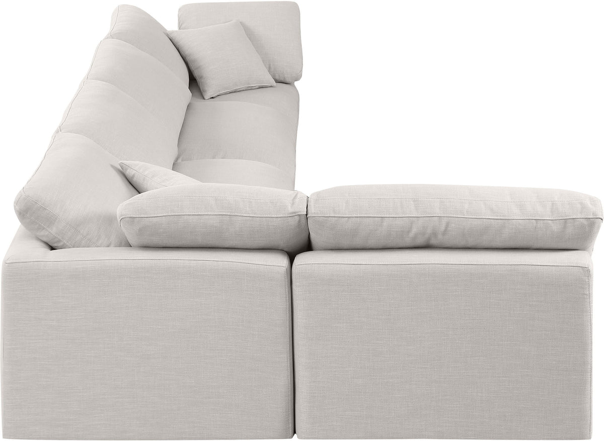 Indulge - Linen 5 Piece Modular Sectional