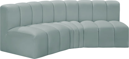 Arc - Faux Leather 3 Piece Modular Corner Sofa