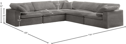 Cozy - 5 Piece Modular Corner Sectional