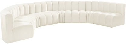 Arc - Velvet 8 Piece U-Shaped Modular Sofa
