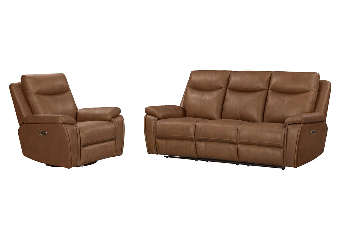 Veracruz - Power Swivel Glider Recliner P2 - Vintage Tan