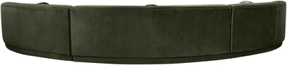 Avra - 177.5" Velvet Performance Fabric Upholstered Sectional