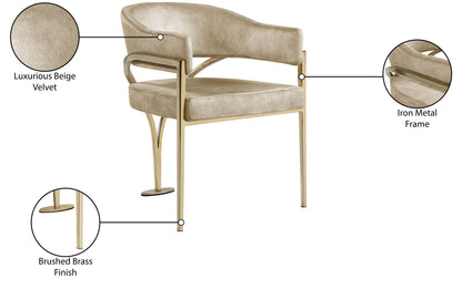 Madelyn - Dining Chair (Set of 2) - Brushed Brass