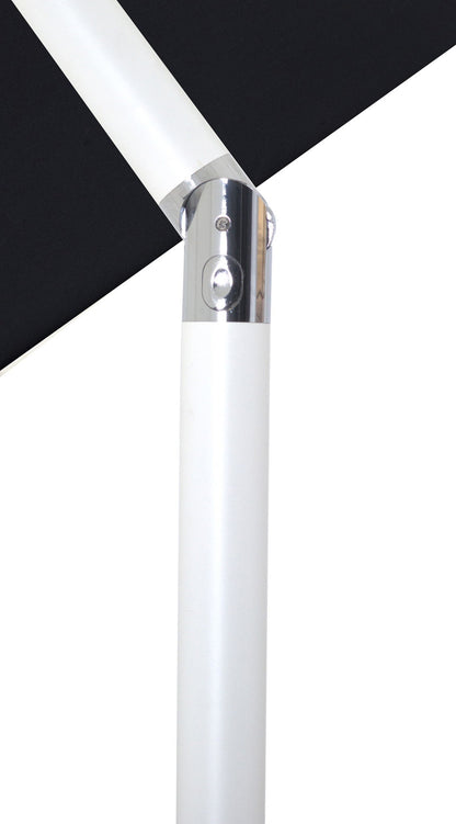 Amalfi - Aluminum Patio Umbrella - Light Brown Base / White Pole
