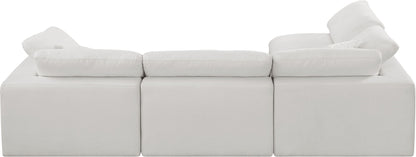 Comfy - 4 Piece Linen Fabric Modular Armless Sectional