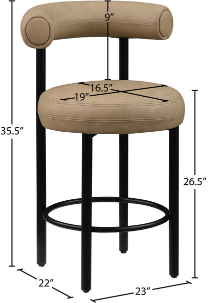Bordeaux - Counter Stool (Set of 2) - Tan