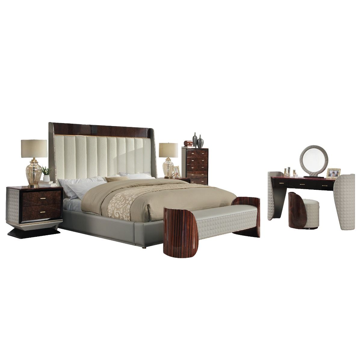 Jamonica - Nightstand With 2 Drawers - Dark Brown