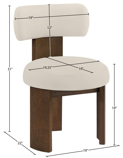 Atelier - Vegan Leather Upholstered Dining Chair (Set of 2) - Painted Brown Frame