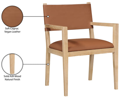 Avon - Vegan Leather Dining Arm Chair