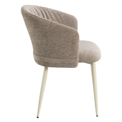 Ogin - Arm Chair (Set of 2) - Dark Beige & Natual