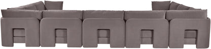 Hammond - Velvet Performance Fabric Upholstered 9 Piece Sectional