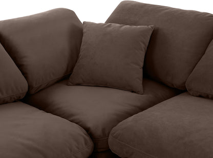 Indulge - Velvet 5 Piece Modular Corner Sectional