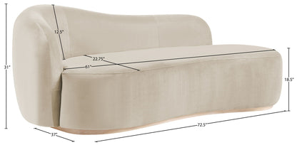 Gustavo - Velvet Upholstered Chaise