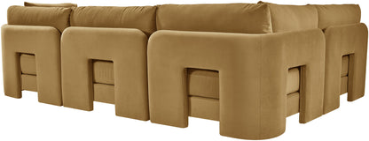 Hammond - Velvet Performance Fabric Upholstered 4 Piece Sectional