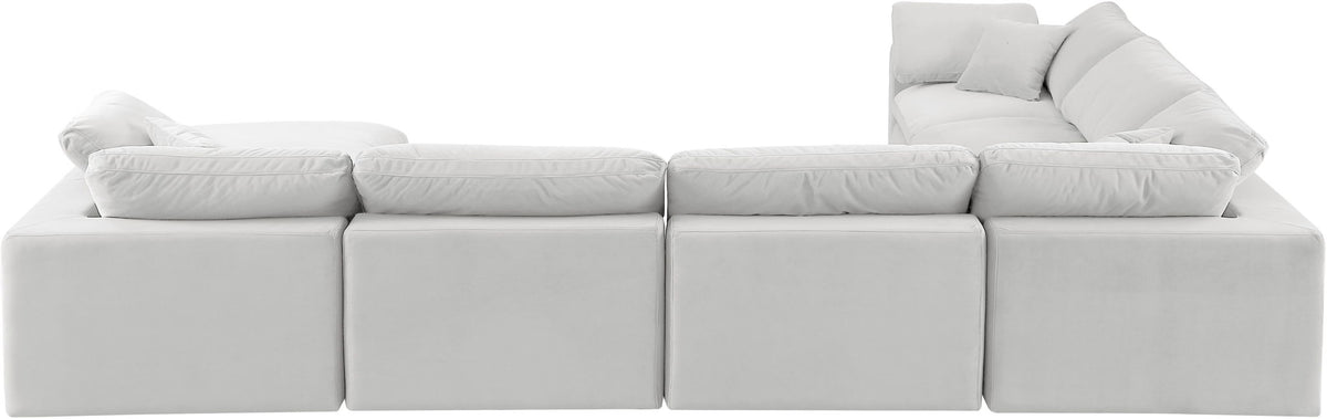 Comfy - 7 Piece Velvet Modular Sectional With Chaise