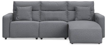 Modmax II - Reclining Sectional - Salt And Pepper