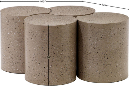 Dimple - 4 Piece Modular Coffee Table - Terazzo Finish