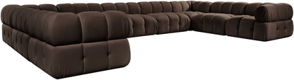 Orin - Velvet Performance Fabric Upholstered 9 Piece Sectional