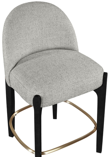 Torino - Counter Stool With Brushed Black Base