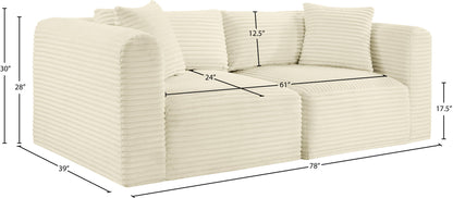 Shaggy - 2 Seat Modular Sofa