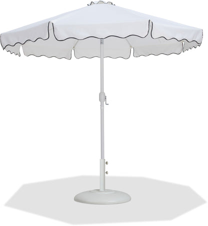 Amalfi - Patio Umbrella - White Base / White Pole